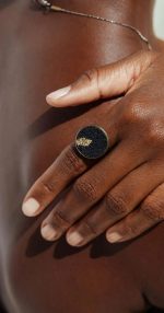 BLACK MOON FLAT RING - Image 2