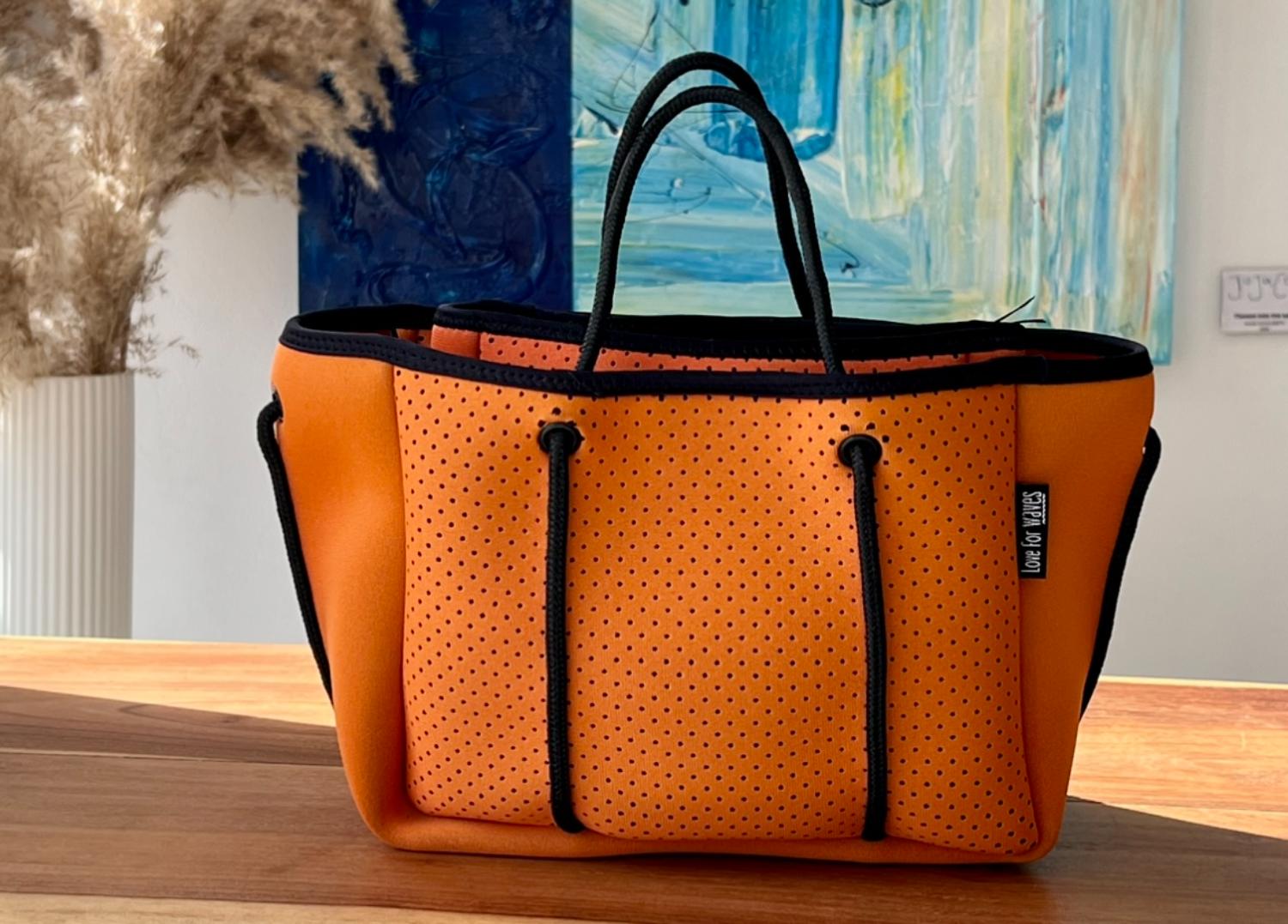LFW-PT-TO PETITE TOTE BAG TANGERINE ORANGE - Image 1