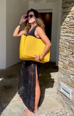 RIVIERA TOTE BAG BLACK SQUARE TUSCANY - Image 6