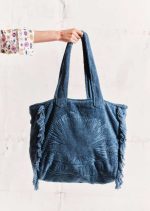 BLUE TERRY TOTE BEACH BAG - Image 2