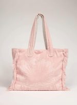PINK TERRY TOTE BEACH BAG