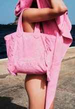 TEAL MINI TERRY TOTE BEACH BAG - Image 3